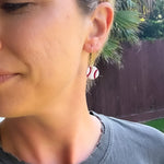Load image into Gallery viewer, Baseball Dangle Earrings
