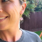Load image into Gallery viewer, Baseball Dangle Earrings
