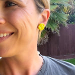 Load image into Gallery viewer, Tennis Ball Stud Earrings
