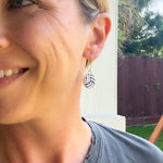 Load image into Gallery viewer, Volleyball Dangle Earrings
