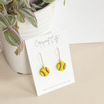 Load image into Gallery viewer, Softball Dangle Earrings
