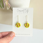 Load image into Gallery viewer, Softball Dangle Earrings
