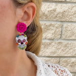 Load image into Gallery viewer, Sugar Skull Earrings
