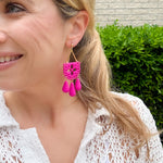 Load image into Gallery viewer, Papel Picado Earrings in Pink
