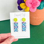 Load image into Gallery viewer, Rita Dangles in Mexican Tile
