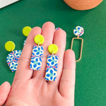 Load image into Gallery viewer, Rita Dangles in Mexican Tile
