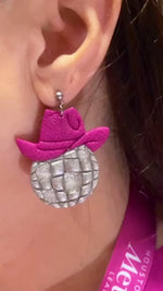 Load and play video in Gallery viewer, Disco Rodeo Dangle Earrings
