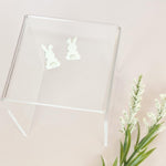 Load image into Gallery viewer, Bunny Cottontail Studs in White
