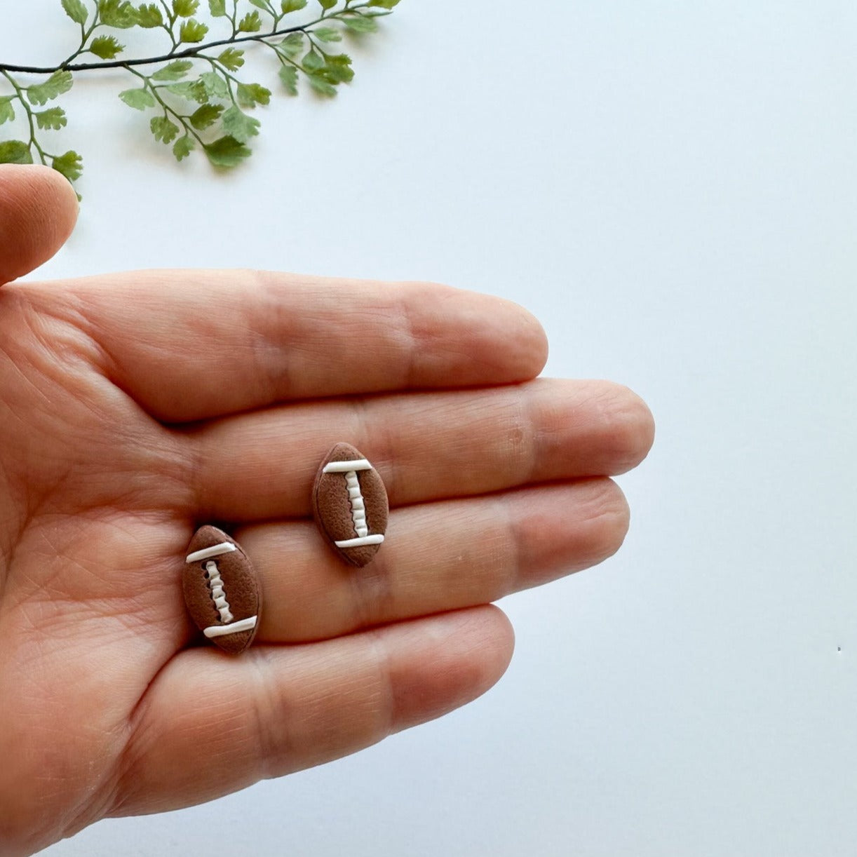 Football Stud Earrings