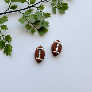 Football Stud Earrings