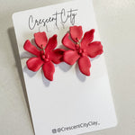 Load image into Gallery viewer, Flora Earrings in Red
