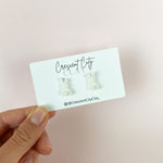Load image into Gallery viewer, Bunny Cottontail Studs in White

