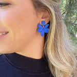 Load image into Gallery viewer, Flora Earrings in Cobalt
