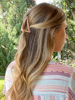 Load image into Gallery viewer, Nude Matte Triangle Hair Clip
