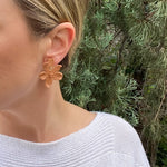 Load image into Gallery viewer, Flora Earrings in Terracotta
