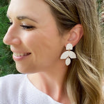 Load image into Gallery viewer, Magnolia Earrings in Ivory

