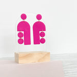 Load image into Gallery viewer, Toulouse Earrings in Bright Pink
