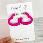 Load image into Gallery viewer, Heart Hoop Earrings
