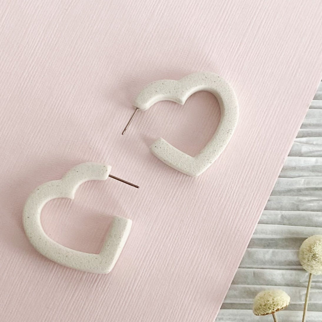 Heart Hoop Earrings