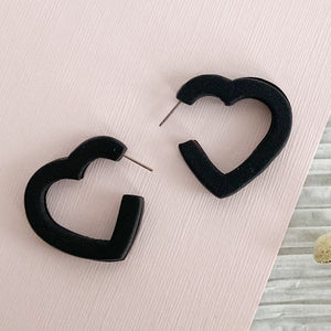 Heart Hoop Earrings